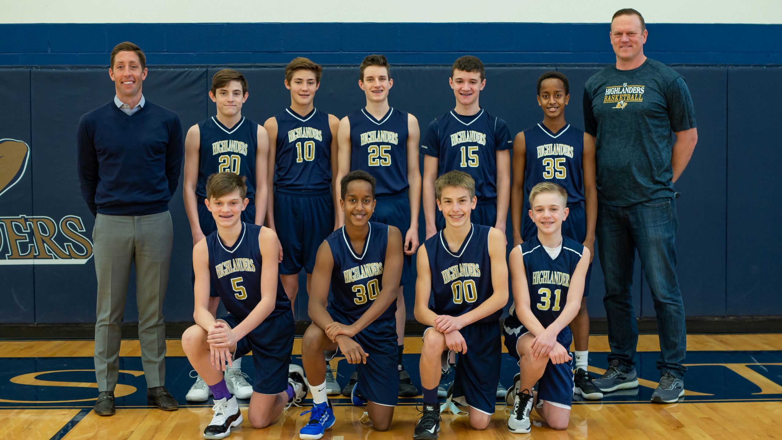 8th Grade Boys Basketball Team Photo